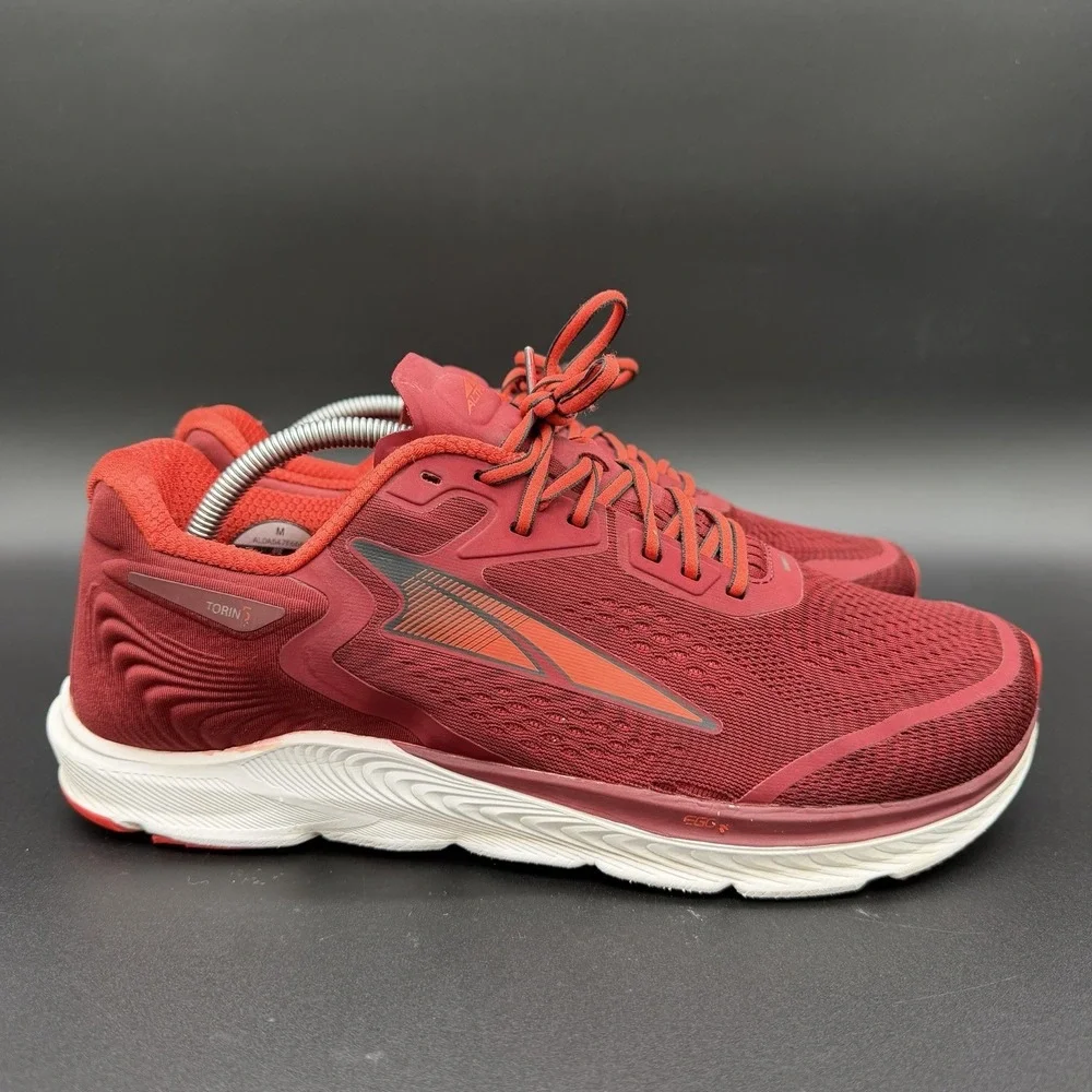 Altra Torin 5 Mens Size 12 Red Zero Drop Comfort Running Shoes Athletic Sneakers